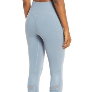 Alo Yoga HIGH-WAIST MOTO LEGGING - M - Blue Hazy Glossy